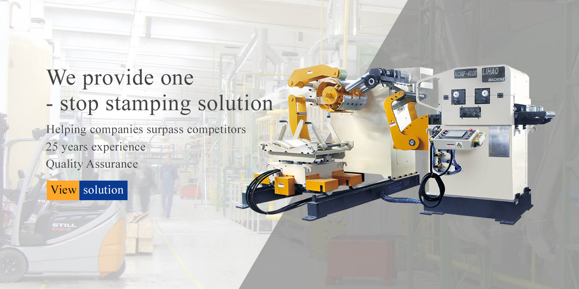 We provide one  - stop stamping solution