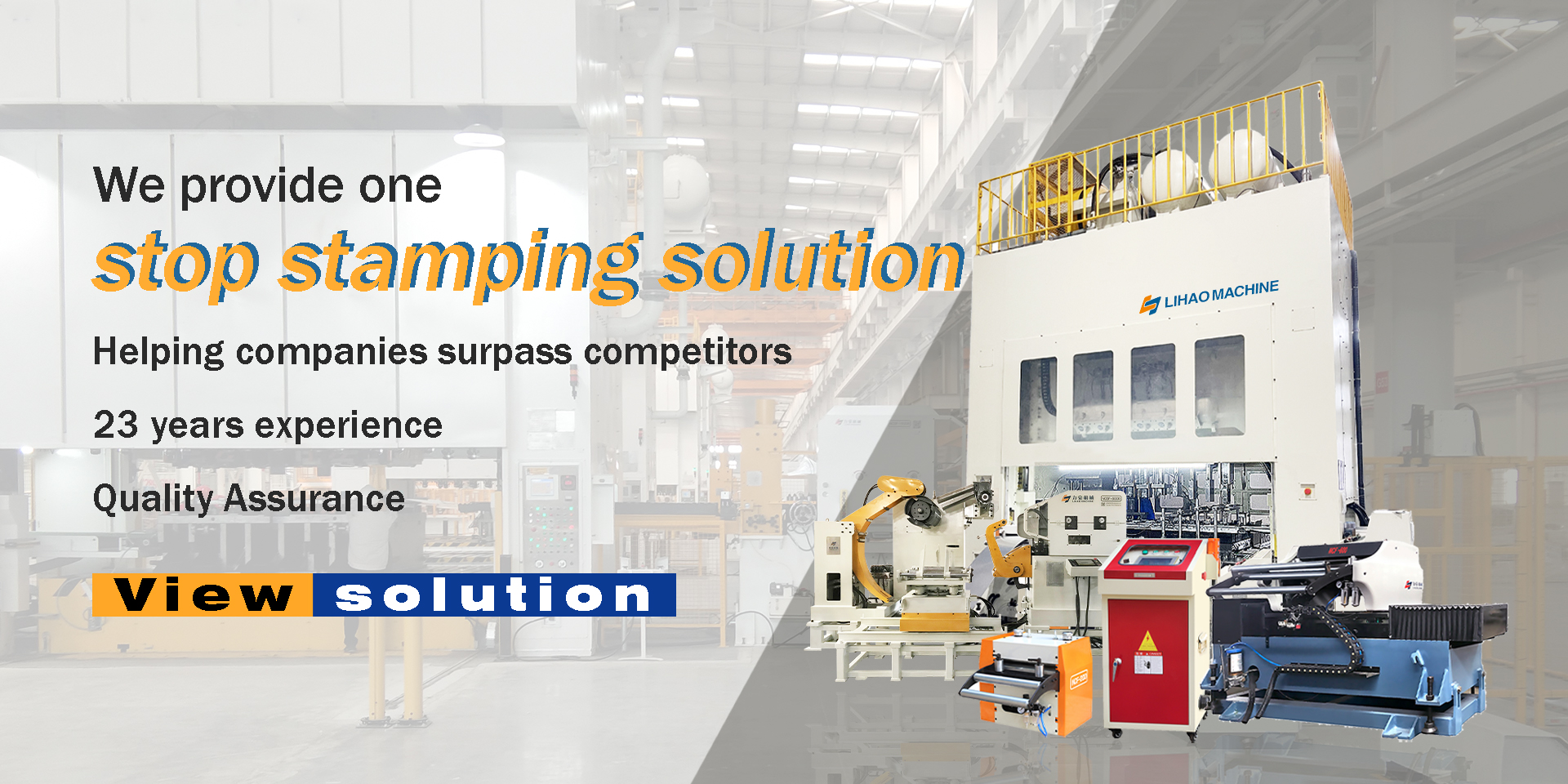 We provide one  - stop stamping solution