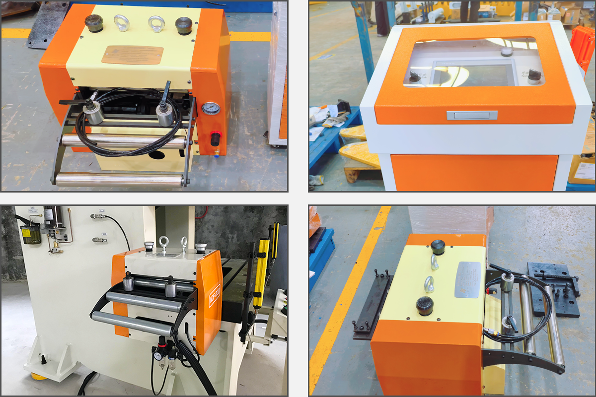 New Type NC Servo Roll Feeder Releasing System: Pneumatic Type Thickness: 0.2~2.5mm