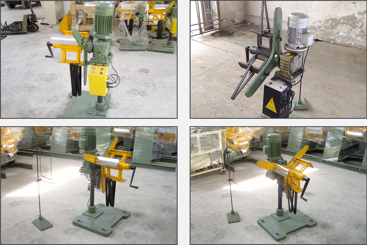 Manual uncoiler machinery CR-100 Decoiler accept 100mm width material contact induction equipment