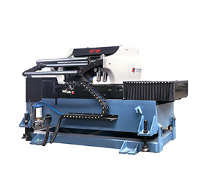 Left and right swing feeder round blanking production line