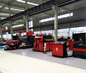 Laser Cutting With Uncoiler Straightener And Feeder Line